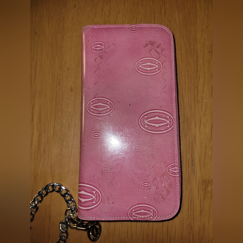 Cartier Pink zippy wallet, COA, box - Picture 13 of 16
